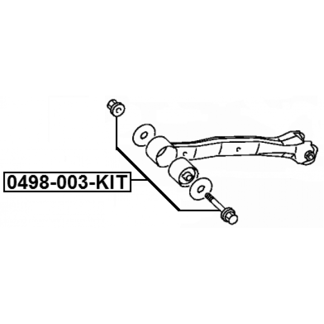 Болт крепления подвески ремкомплект MITSUBISHI MONTERO V75,77W 2000.02-2006.08 FEBEST 0498-003-KIT preview 2