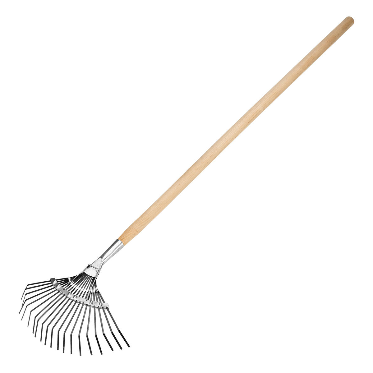 Грабли веерные 20 зубьев, с черенком, оксидированные, плоский зуб// СИБРТЕХ Россия preview 1