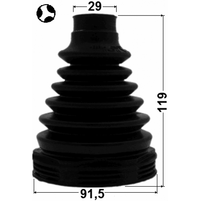 Пыльник ШРУСа FEBEST 2915-FLIIFT preview 2