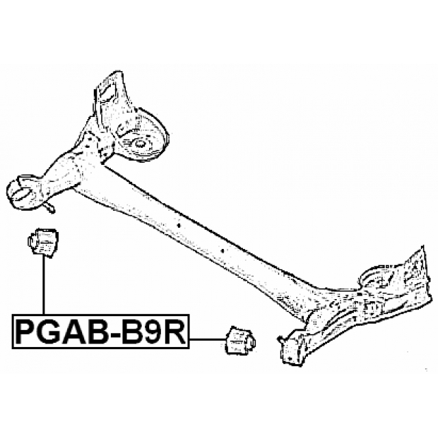 Сайлентблок FEBEST PGAB-B9R preview 2