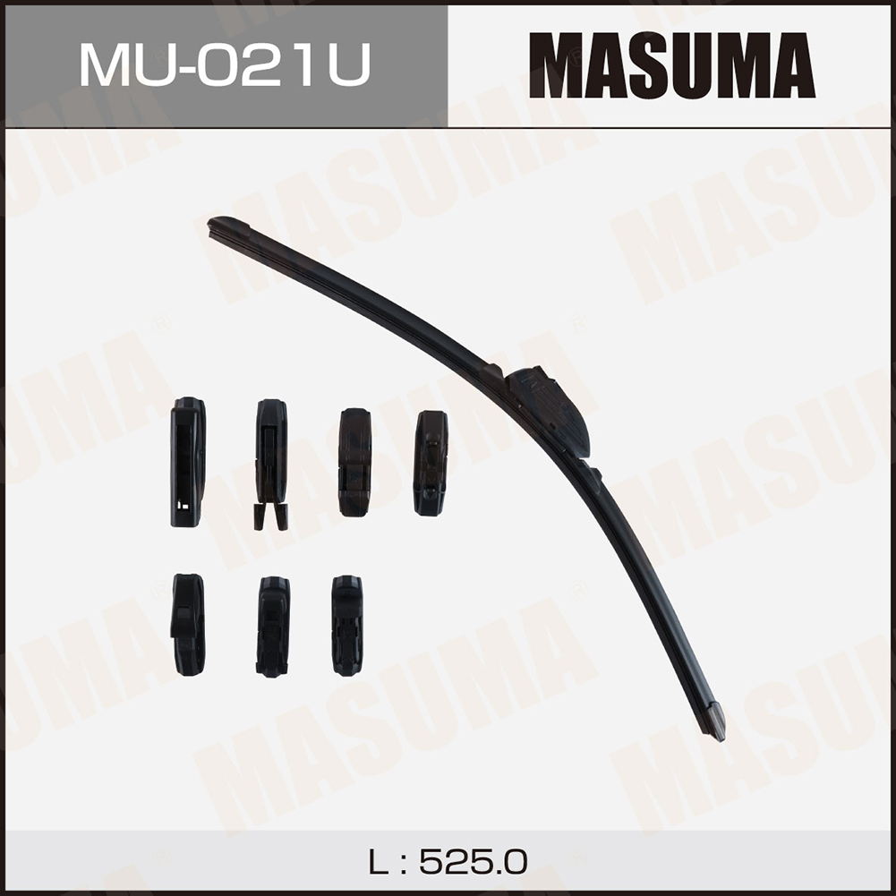 Щетка стеклоочистителя 525 мм бескаркасная 1 шт MASUMA Nano Graphite MU-021U preview 1 Щетка стеклоочистителя 525 мм бескаркасная 1 шт MASUMA Nano Graphite MU-021U preview 1