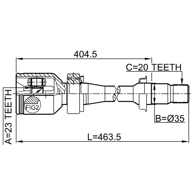 ШРУС внутренний FEBEST 0111-SXM10RH preview 2