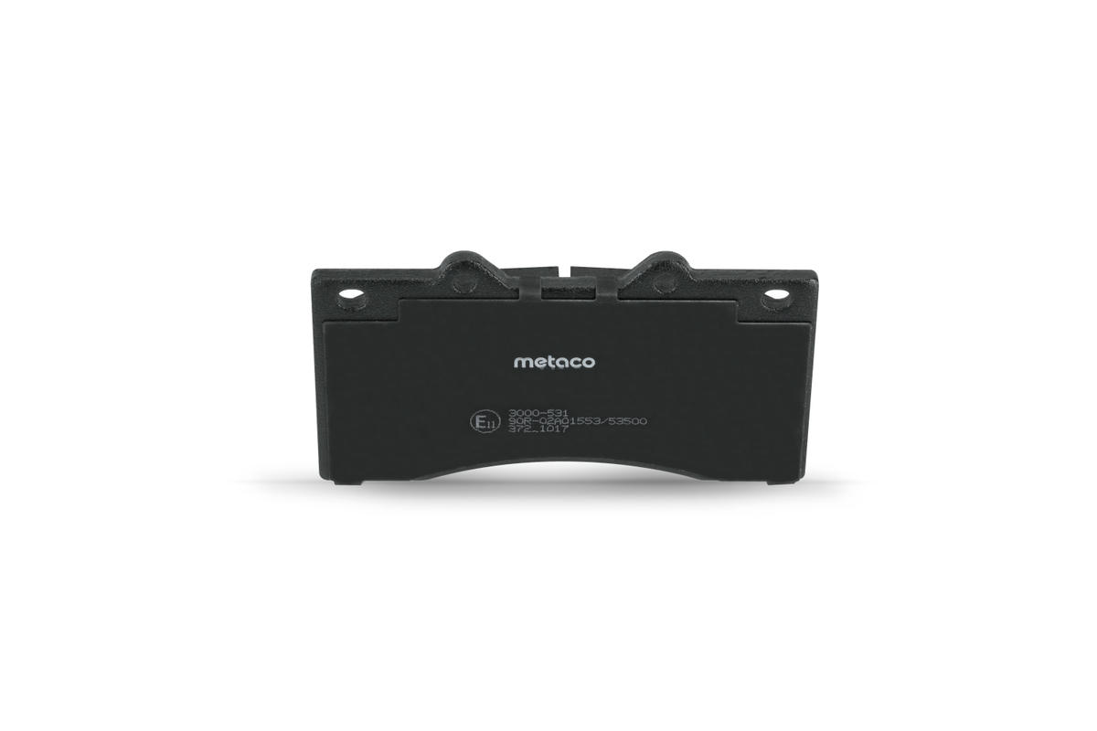 Колодки тормозные передние к-кт metaco 3000-531 preview 5