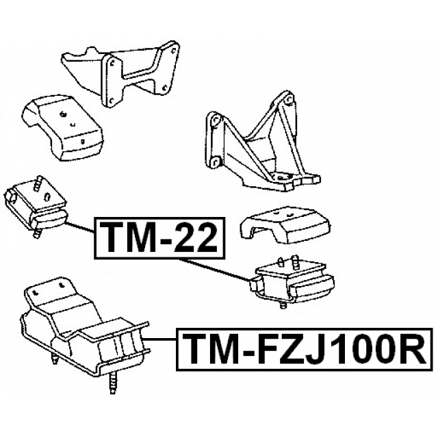 Опора двигателя передняя FEBEST TM-22 preview 2 Опора двигателя передняя FEBEST TM-22 preview 2