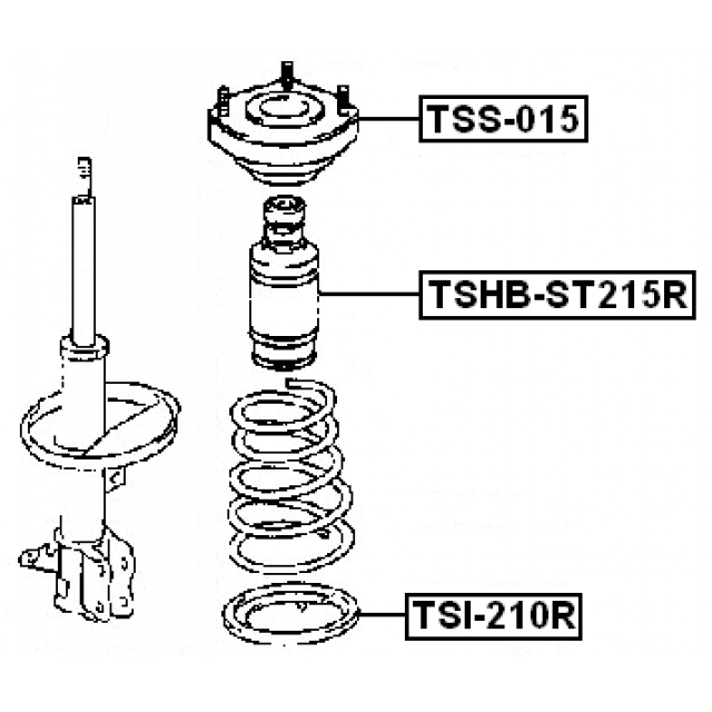 Пыльник с отбойником FEBEST TSHB-ST215R preview 2