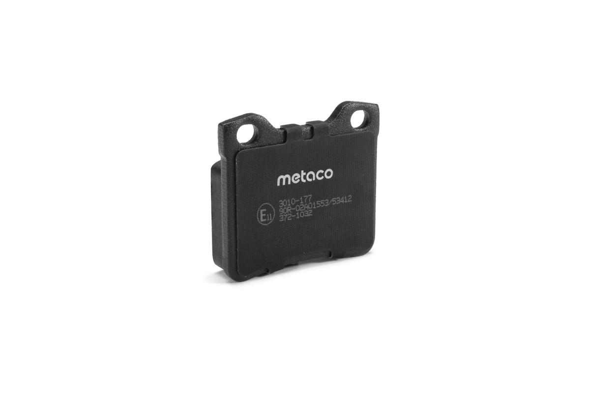 Колодки тормозные задние дисковые к-кт metaco 3010-177 preview 2
