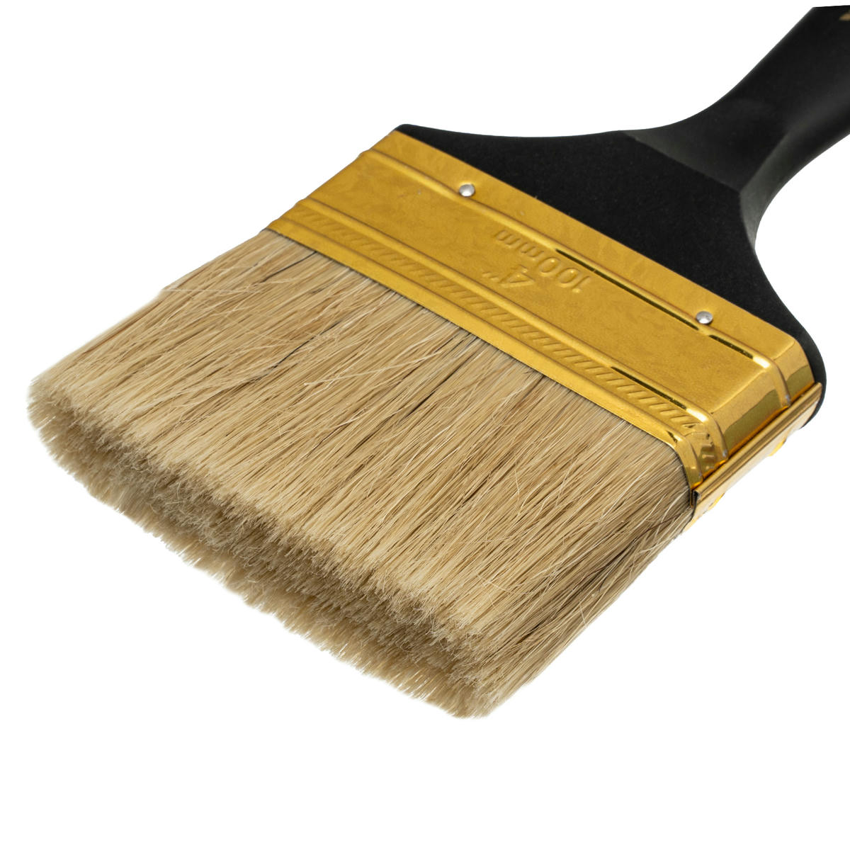 Кисть плоская Профи 4", натуральная щетина, пластмассовая ручка// MATRIX preview 3