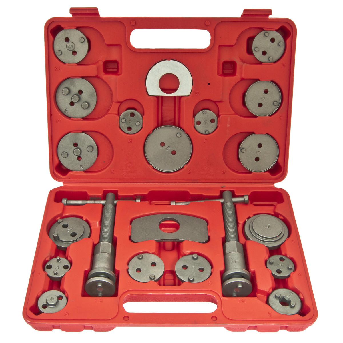 Набор инструментов для сведения тормозных цилиндров, 21 шт. ЭВРИКА preview 1