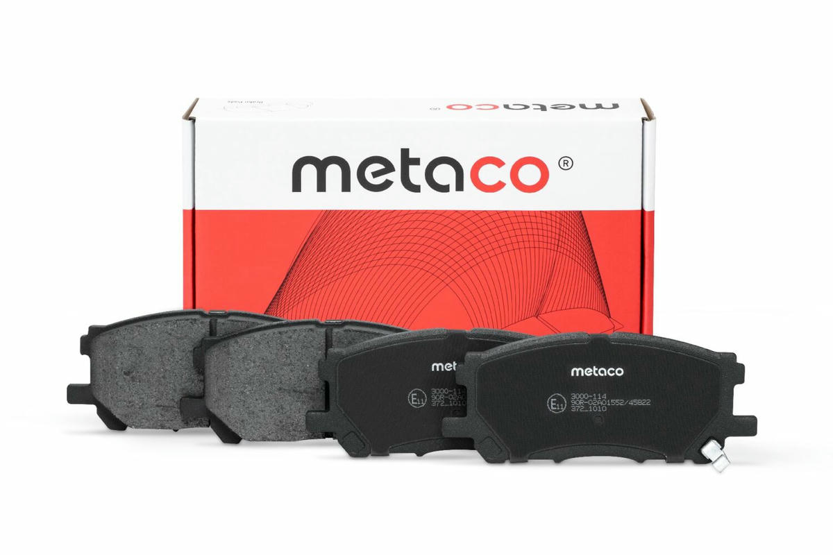 Колодки тормозные передние к-кт metaco 3000-114 preview 1
