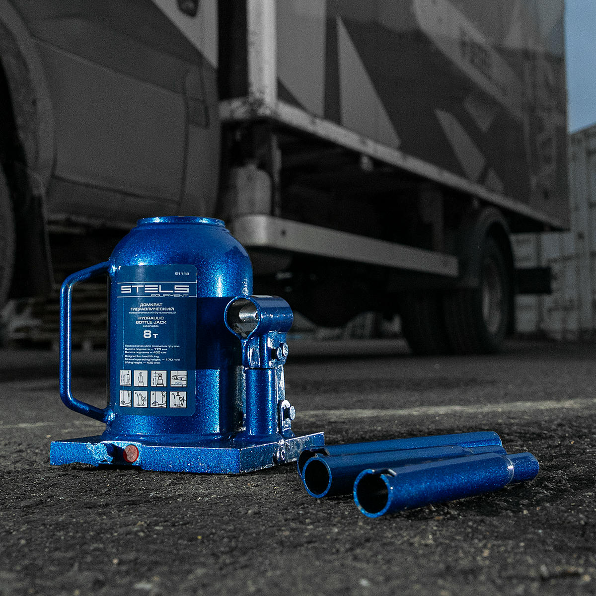 Домкрат бутылочный 8т гидравлический 170–430мм STELS preview 10