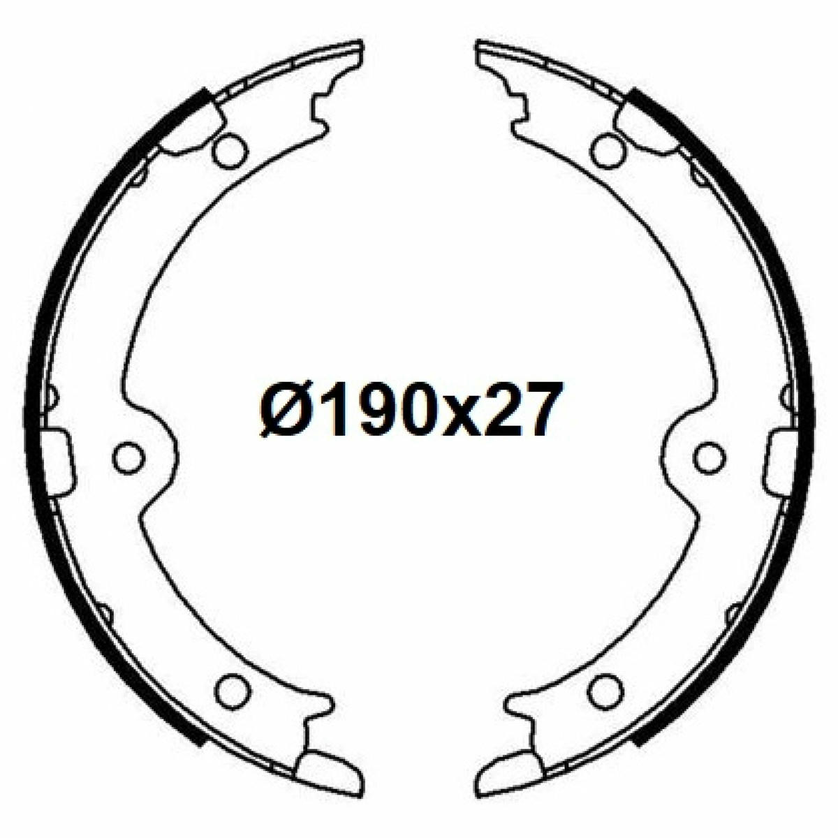 Колодки торм. для а/м Lexus IS (05-)/IS (13-)/GS (05-) барабан. ст. торм. 190x27 (GF 4638) preview 3