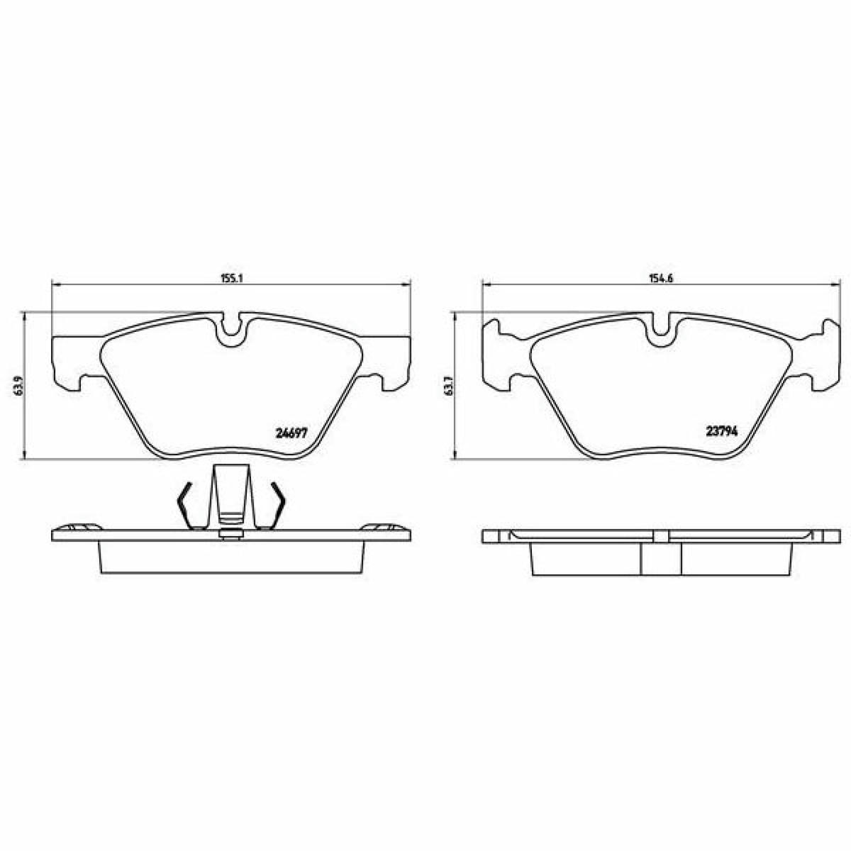 Колодки тормозные передние к-кт TRIALLI PF 4188 preview 4 Колодки тормозные передние к-кт TRIALLI PF 4188 preview 4
