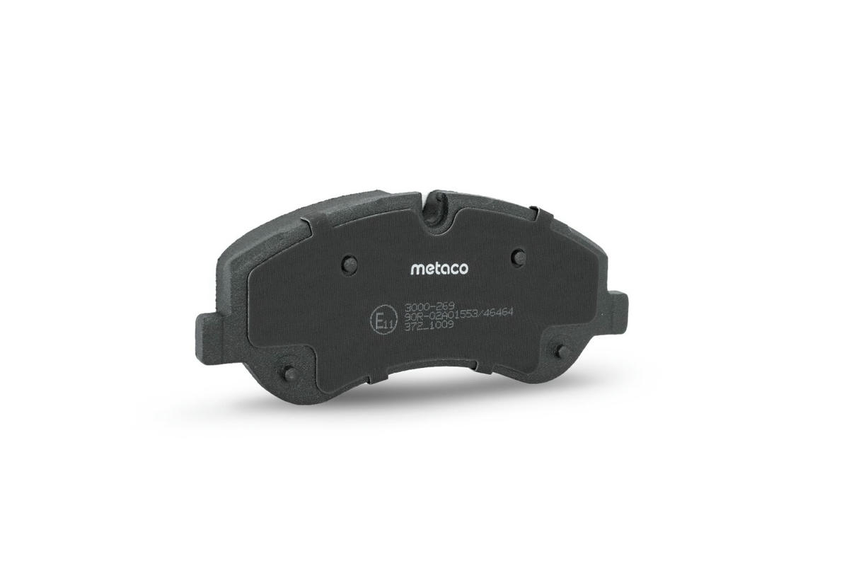 Колодки тормозные передние к-кт metaco 3000-269 preview 3