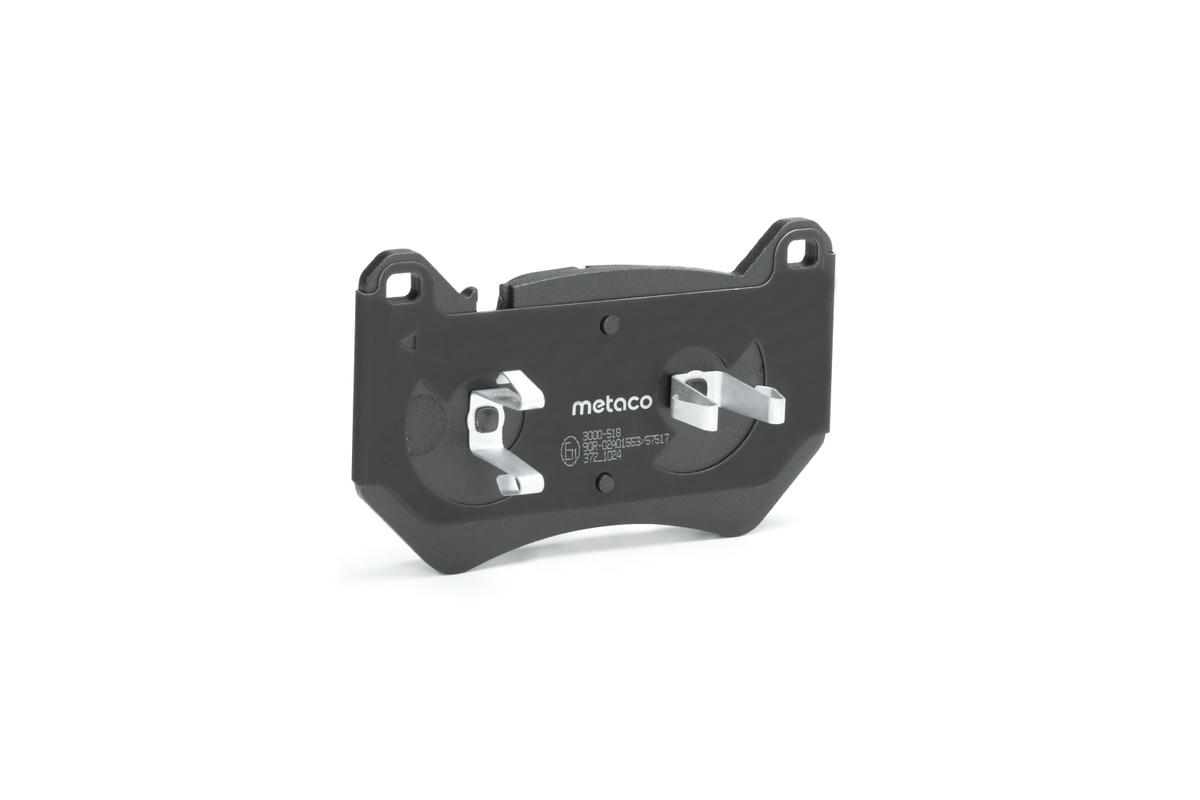Колодки тормозные передние к-кт metaco 3000-518 preview 2