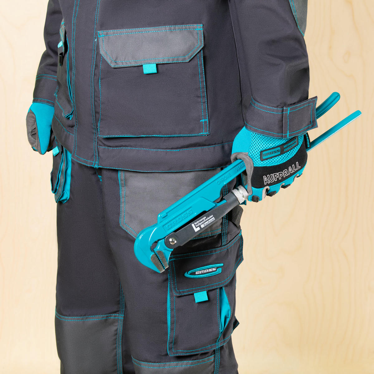 GROSS 15603 Ключ трубный рычажный, №2, 1, 5", цельнокованый, CrV, тип - "L preview 5