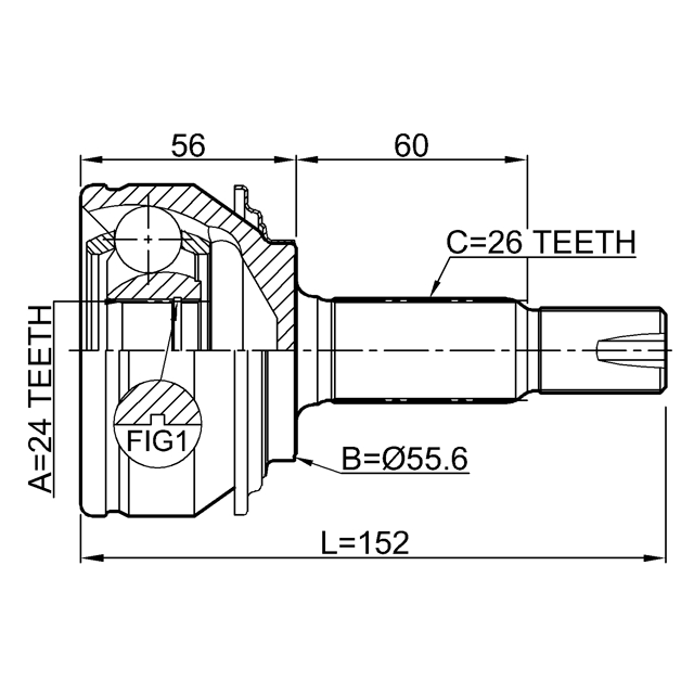 0110-NSP90_ШРУС наружный к-кт! Toyota Yaris (JPP) KSP90 05> preview 2