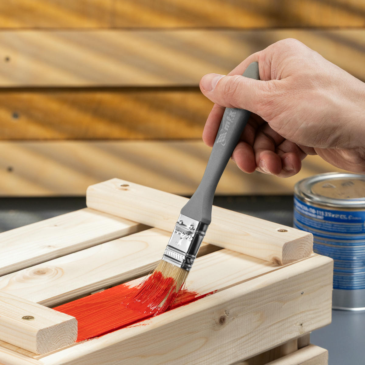 Кисть плоская Евро 1, натуральная щетина, пластмассовая ручка MATRIX 83061 preview 10