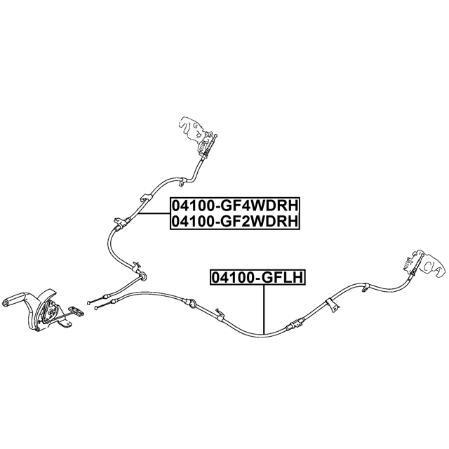 04100-GFLH_трос ручника! левый Mitsubishi Outlander (III) 12> preview 2