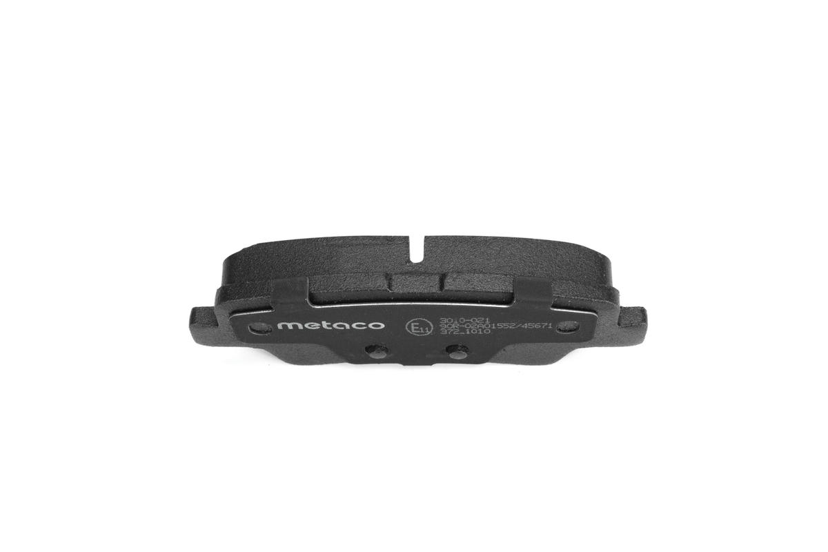 Колодки тормозные задние дисковые к-кт metaco 3010-021 preview 4