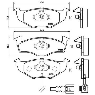 Колодки тормозные передние к-кт TRIALLI PF 4380 preview 2