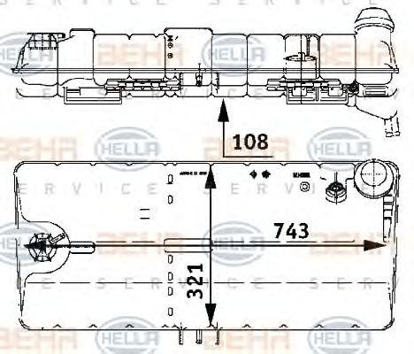 Бачок расширительный Hella 8MA 376 705-331 preview 3