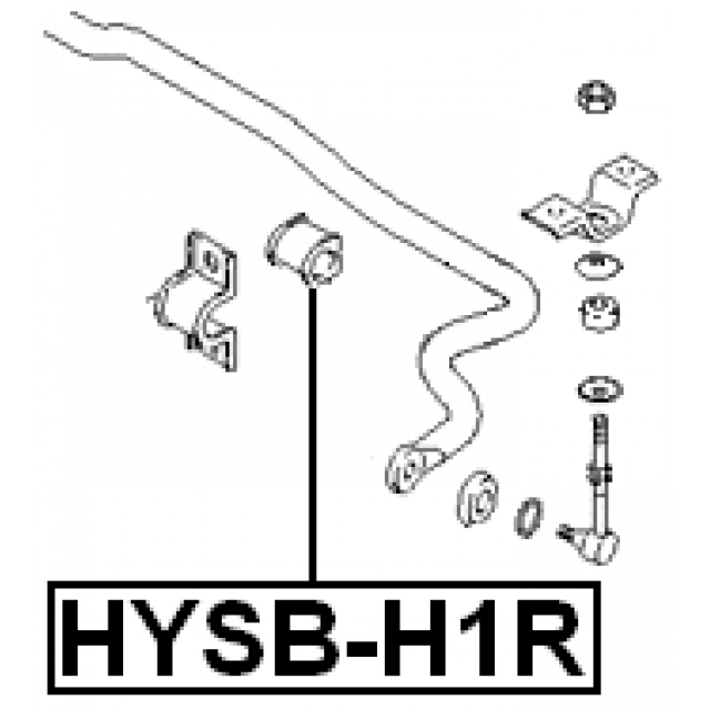 Втулка заднего стабилизатора FEBEST HYSB-H1R preview 2 Втулка заднего стабилизатора FEBEST HYSB-H1R preview 2