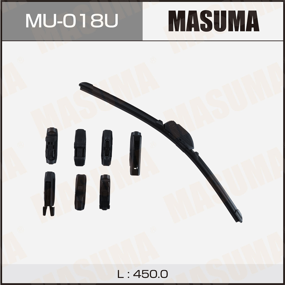 Щетка стеклоочистителя 450 мм бескаркасная 1 шт MASUMA Nano Graphite MU-018U preview 1