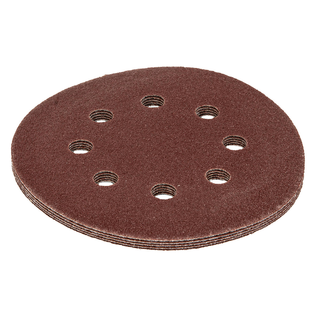 Круг абразивный на ворсовой подложке под липучку, перфорированный P80 125мм 5шт MATRIX preview 3