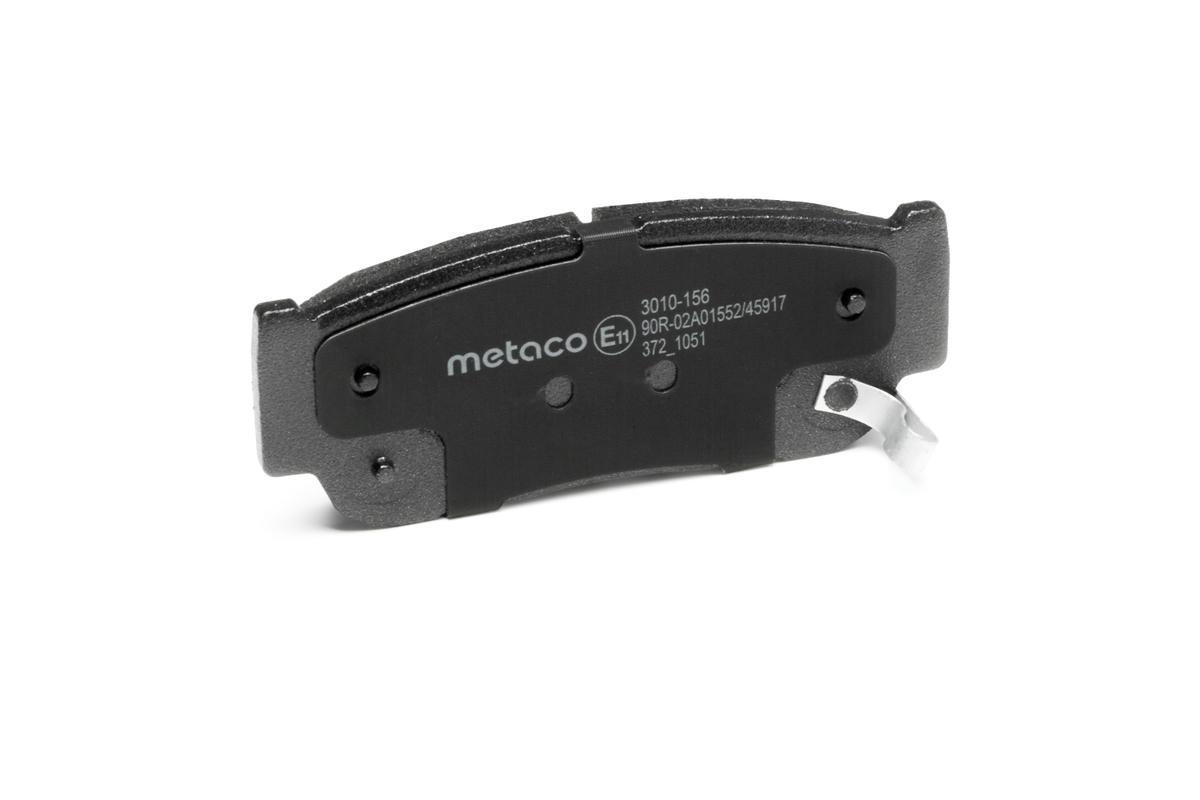 Колодки тормозные задние дисковые к-кт metaco 3010-156 preview 2