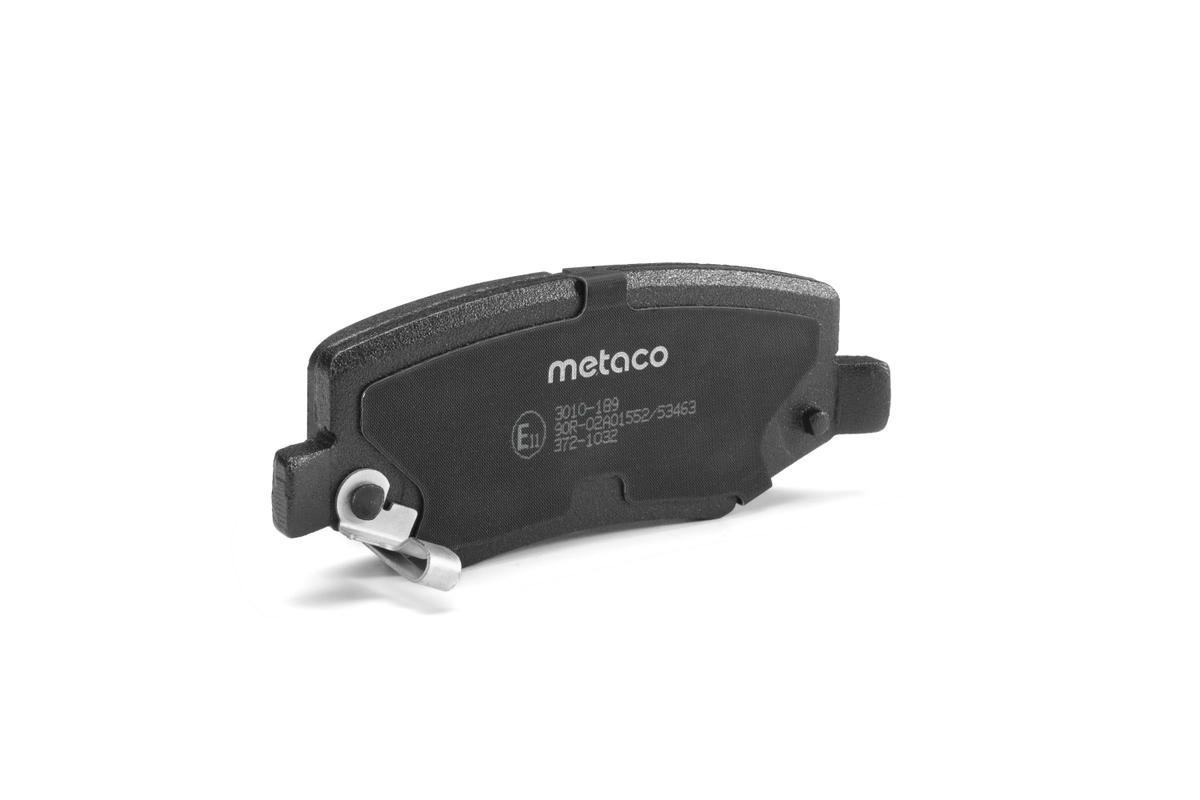 Колодки тормозные задние дисковые к-кт metaco 3010-189 preview 2