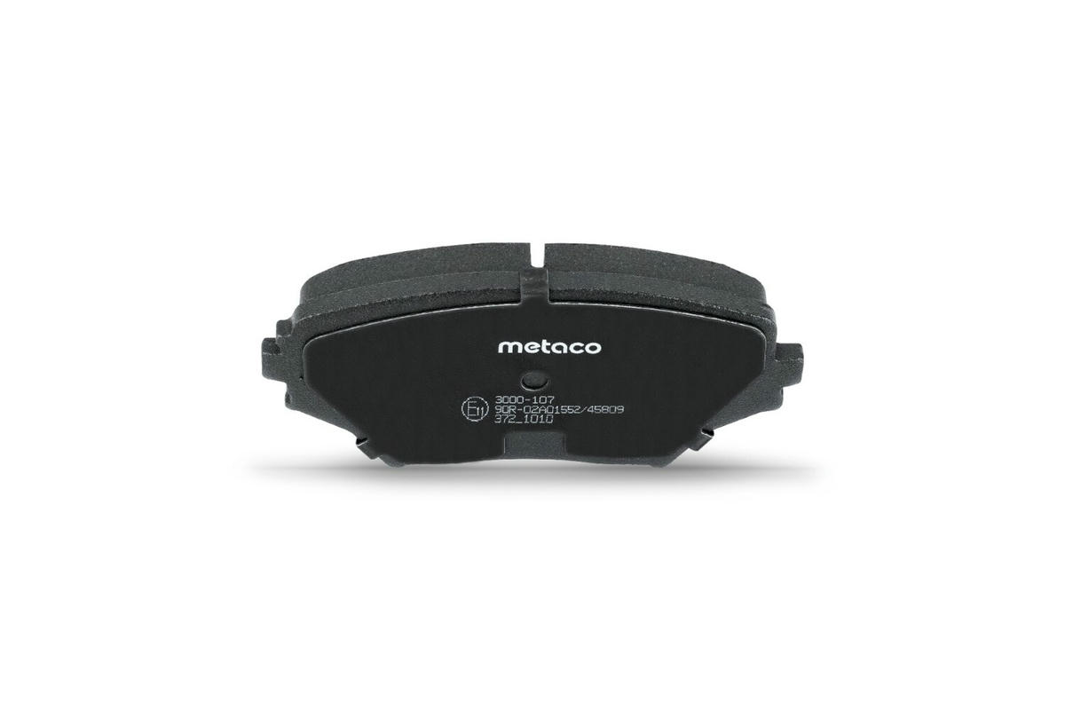 Колодки тормозные передние к-кт metaco 3000-107 preview 4