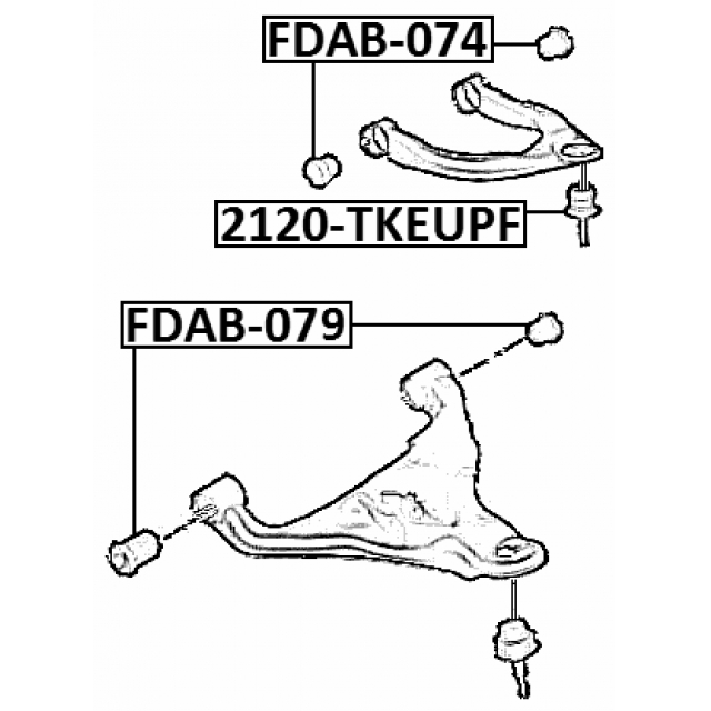Сайлентблок FEBEST FDAB-074 preview 2