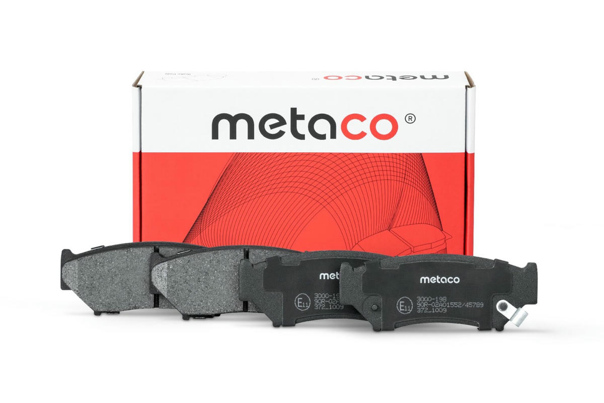Колодки тормозные передние к-кт metaco 3000-198 preview 1
