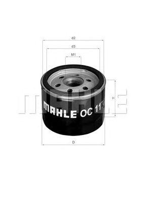 Фильтр масляный MAHLE OC 11 preview 1