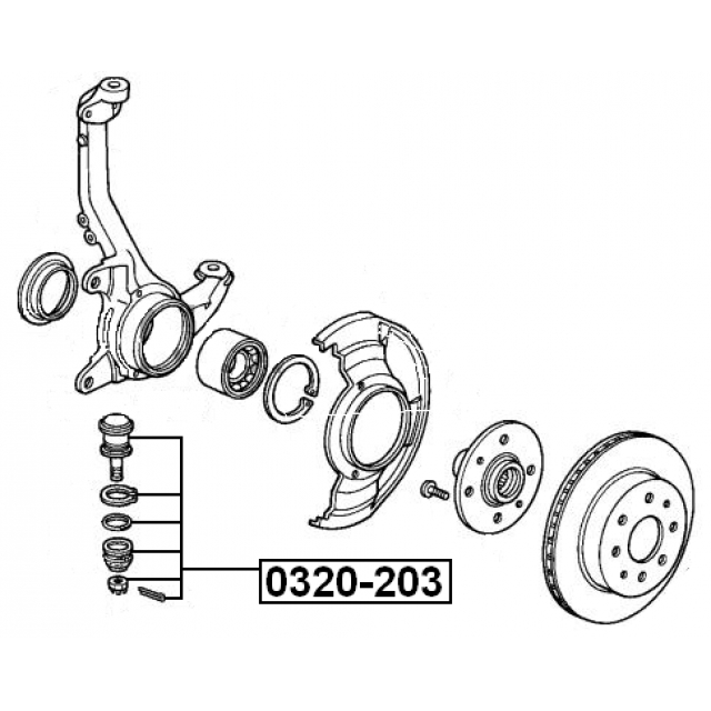 Опора шаровая переднего нижнего рычага preview 2
