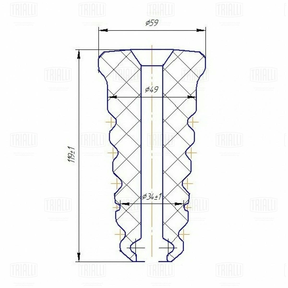 Отбойник амортизатора TRIALLI BC 1082 preview 2