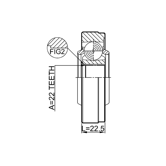 ШРУС карданного вала FEBEST 2911-FLIISHA preview 2 ШРУС карданного вала FEBEST 2911-FLIISHA preview 2