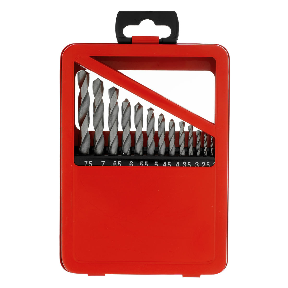 Набор сверл по металлу, 2-8мм HSS, 13 шт. метал. коробка цил. хвостовик MATRIX preview 2