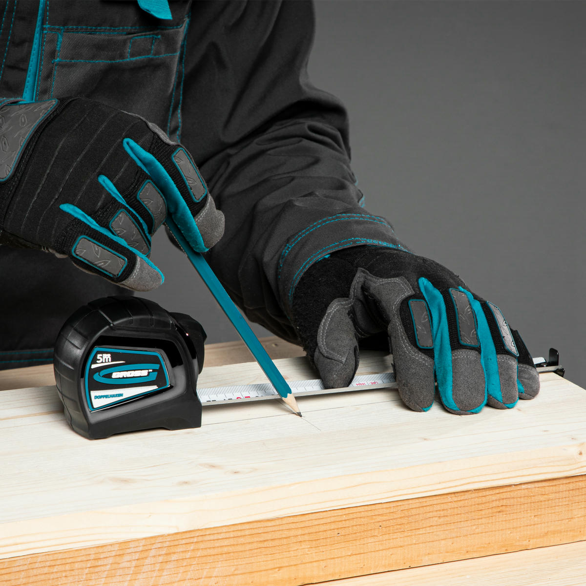 Рулетка 5м 25мм Doppelhaken двухсторонний зацеп GROSS preview 1