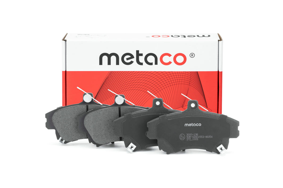 Колодки тормозные передние к-кт metaco 3000-138 preview 1