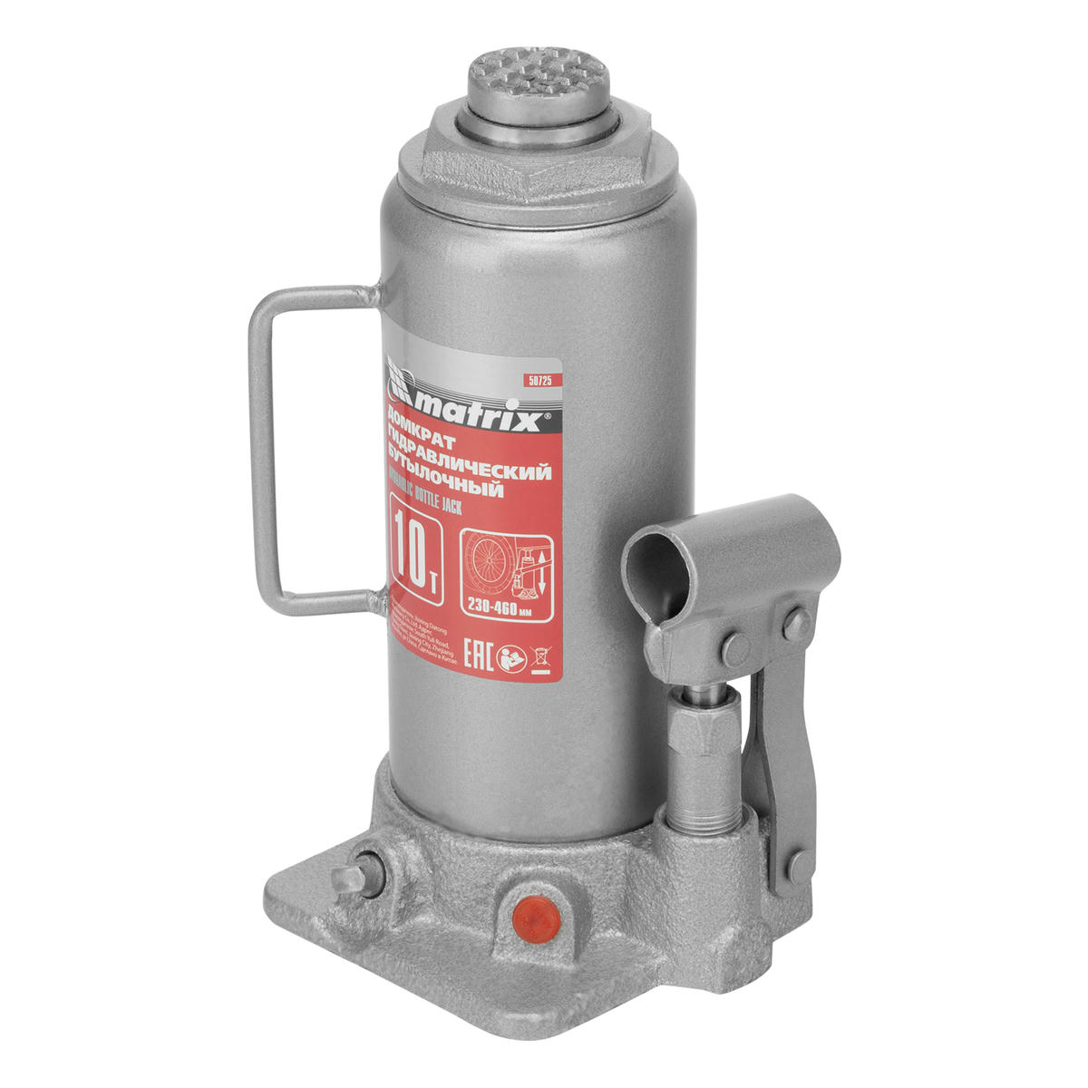 Домкрат бутылочный 10т гидравлический 230-460мм MATRIX preview 2