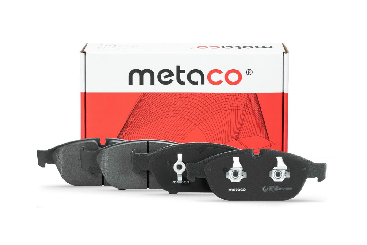 Колодки тормозные передние к-кт metaco 3000-308 preview 1