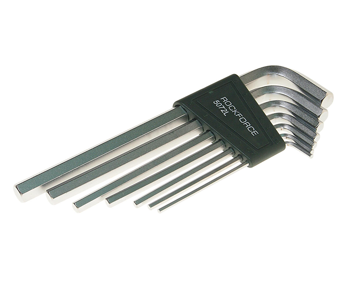 Набор ключей шестигранных удлиненных 2.5-10мм 7пр ROCK FORCE preview 1