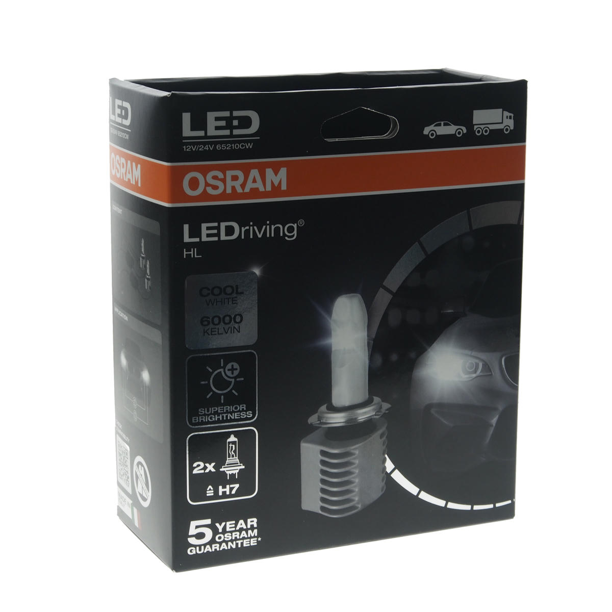 Лампа светодиодная 14W 12V PX26D (комплект 2 шт) H7 preview 1