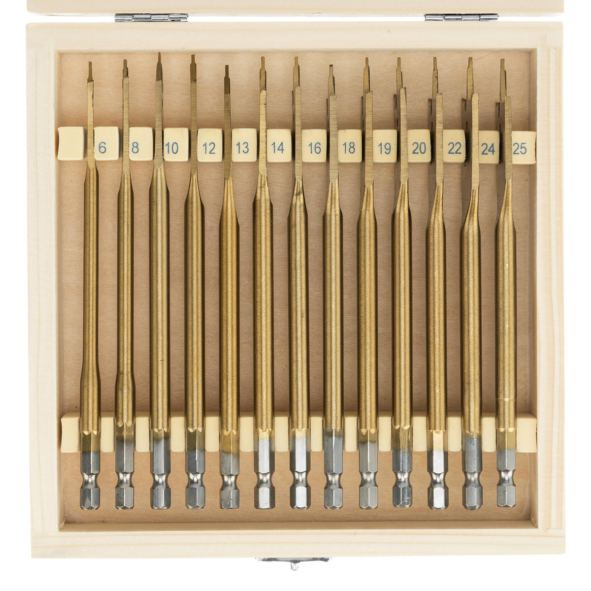 Набор сверл перовых по дереву 6-25мм (в кейсе 13шт) MATRIX preview 3