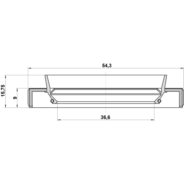 95HBY38540916R_сальник дифференциала правый! 38x54x9/15.5 Toyota Yaris 1.0 99> preview 2
