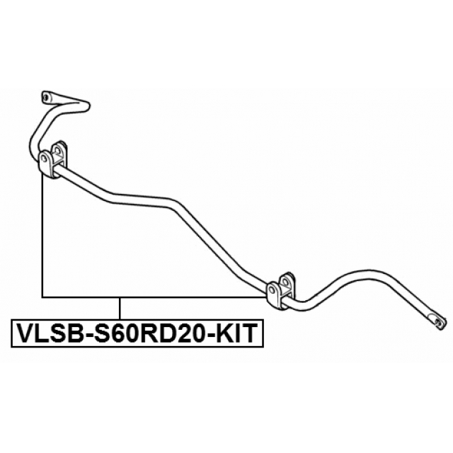 VLSB-S60RD20-KIT_втулка стабилиз.задн.к-кт!2штVolvo S60 II/S80 II/V60 I/V70 III/XC60 I/XC70 III 06> preview 2