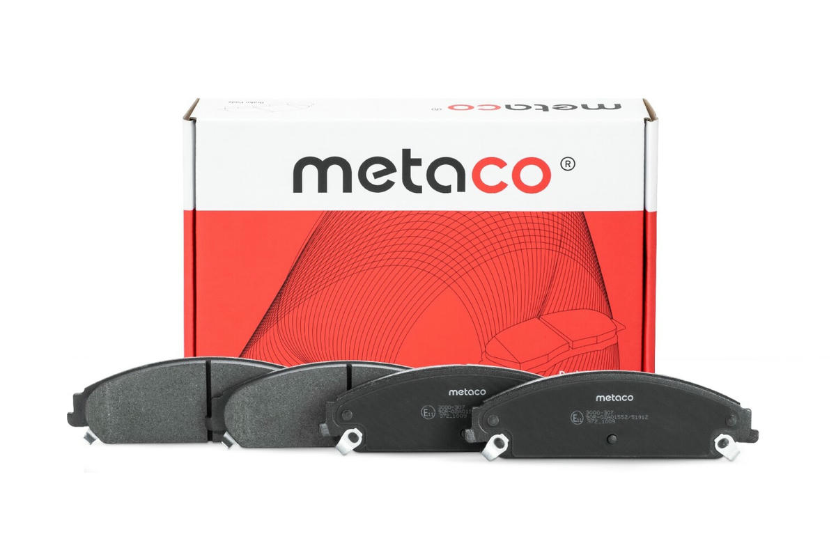 Колодки тормозные передние к-кт metaco 3000-307 preview 1