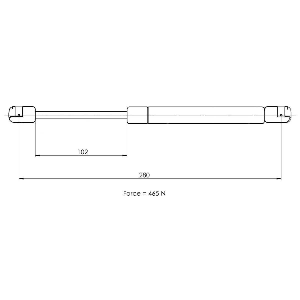 Газовый упор багажника TRIALLI GS 1013 preview 2