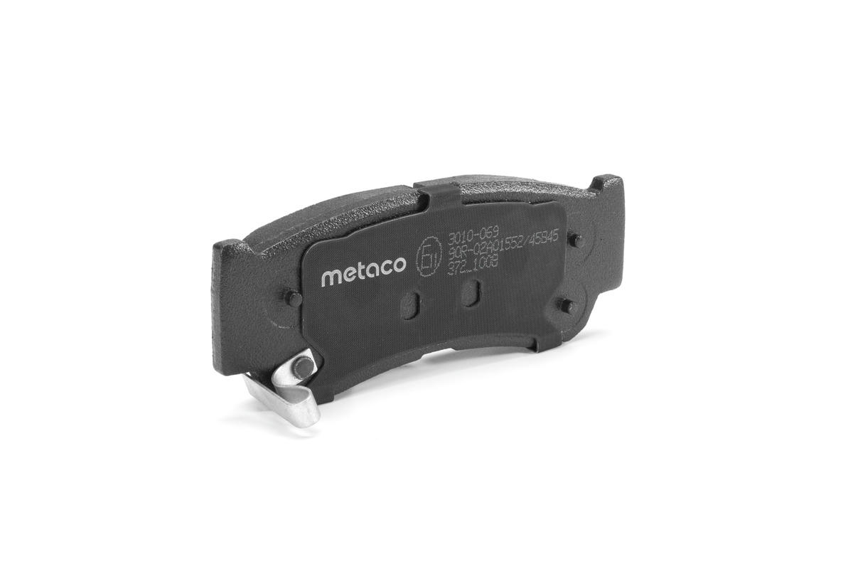 Колодки тормозные задние дисковые к-кт metaco 3010-069 preview 2